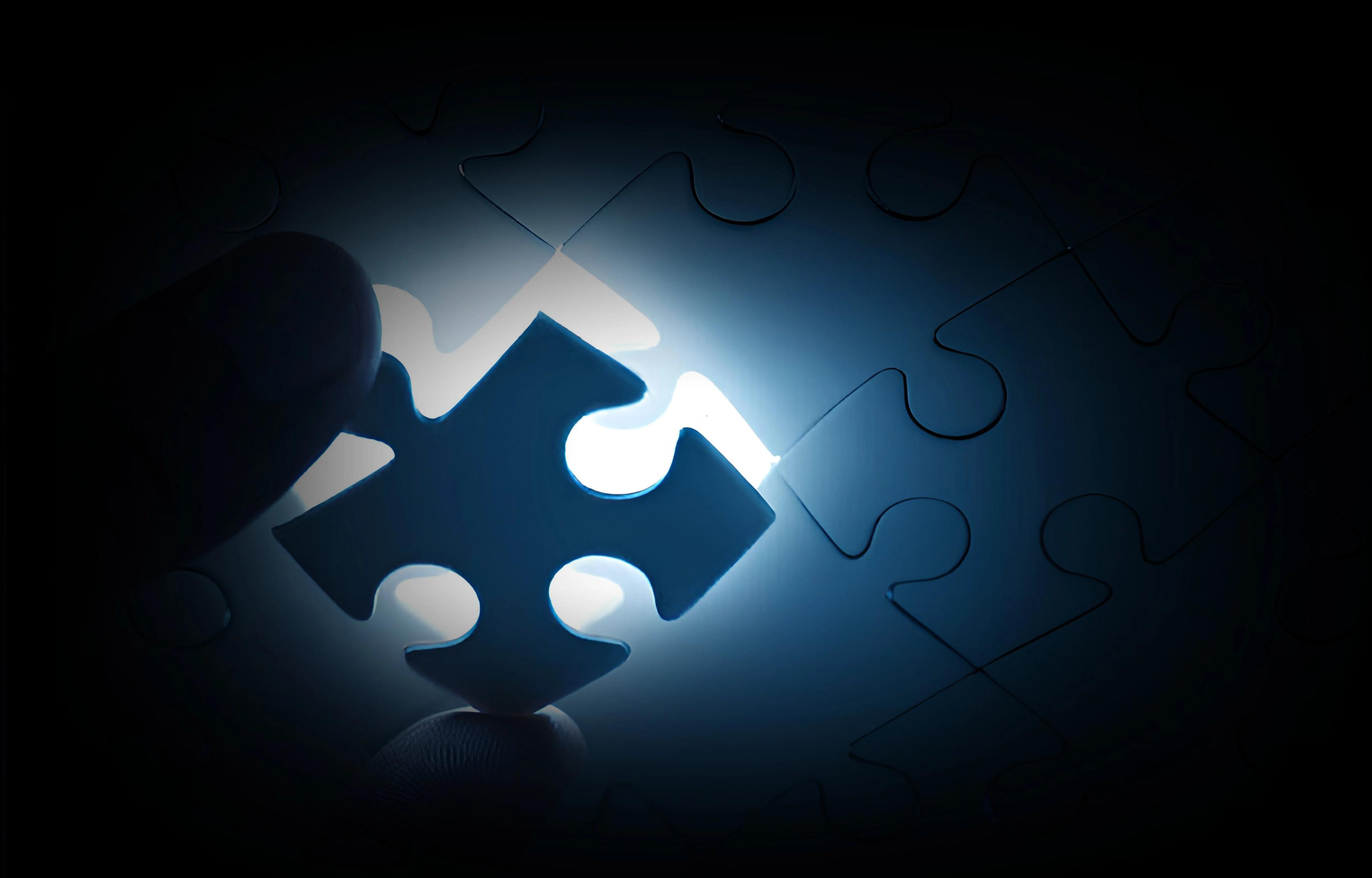 Foto de um quebra cabeça